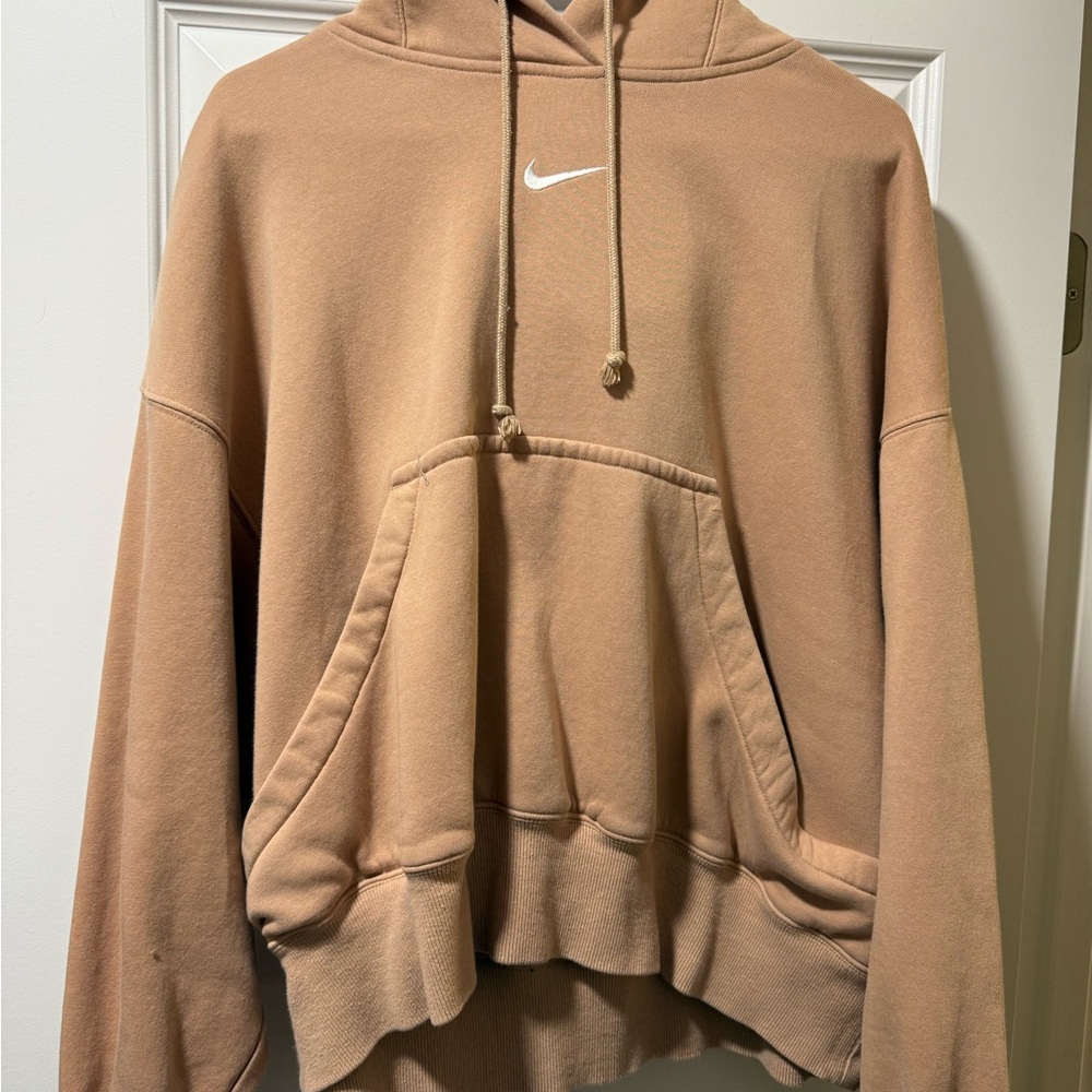 Nike Women's Tan/Light Brown Pullover Hoodie